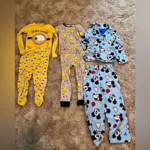 Kids Cartoon Character One Piece Pajamas Sets